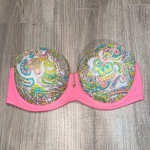 Victoria’s‎ Secret bikini pink strapless top